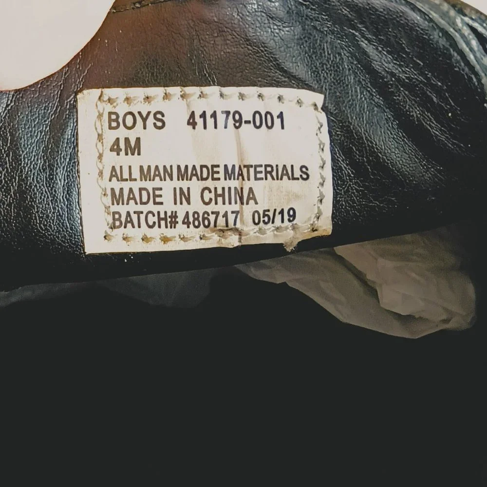 Stacy Adams Boys Black Oxford Shoes 4 Lace Up Dress Shoes